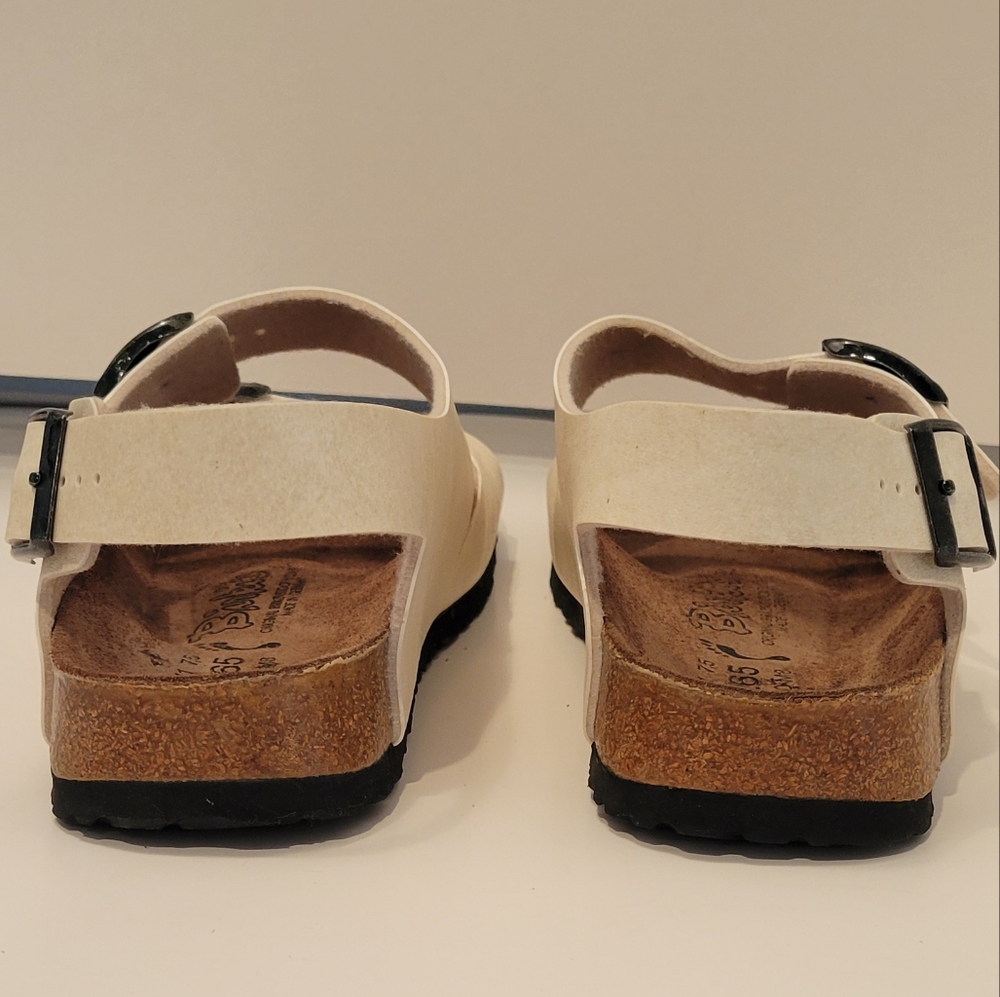 BIRKENSTOCK BIRKI'S LE MANS Off White Sandals Size 10 41 - Picture 6 of 9